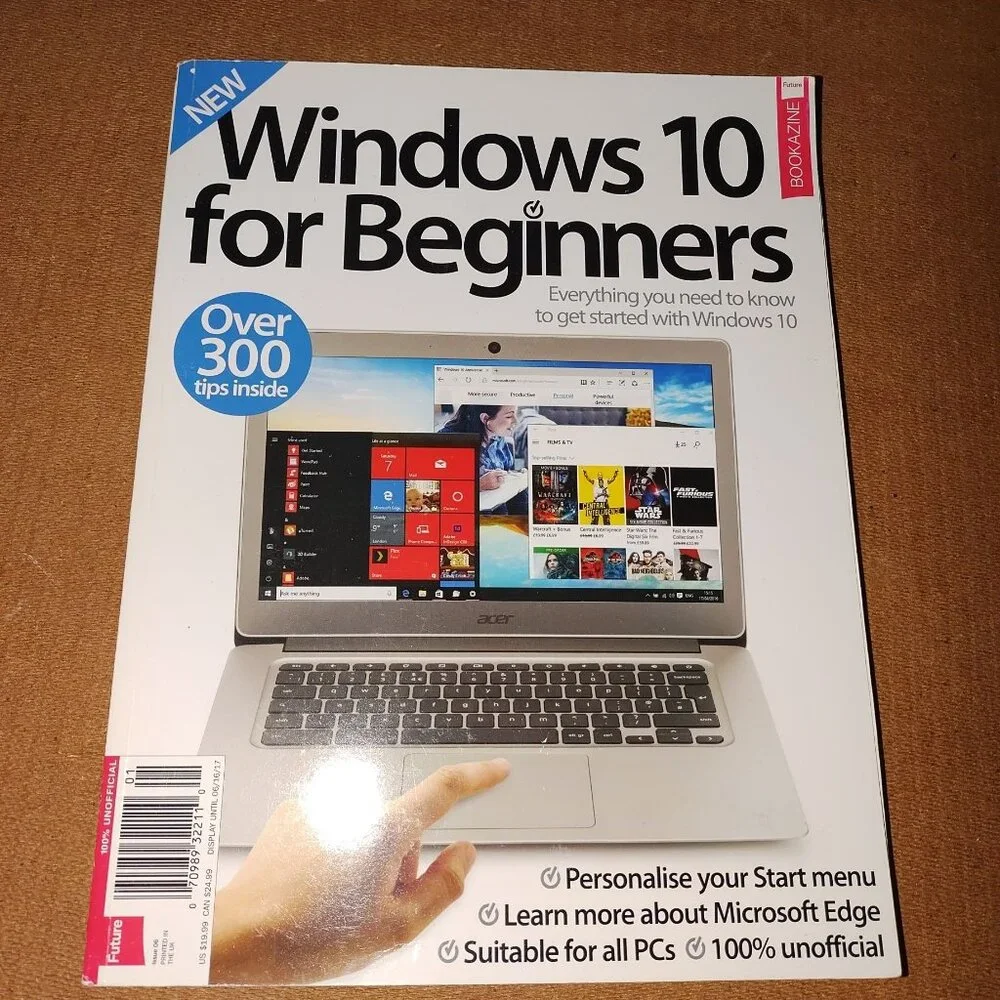 Windows 10 For Beginners Bookazine Guide With Over 300 Tips Inside-LIKE NEW